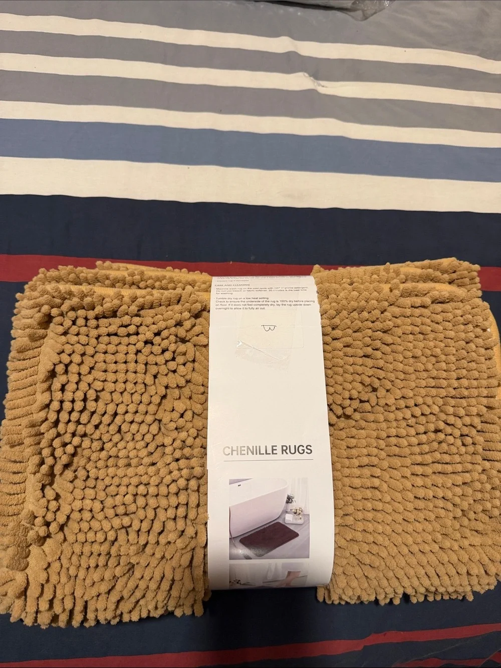 Chenille Bath Rug - Tan